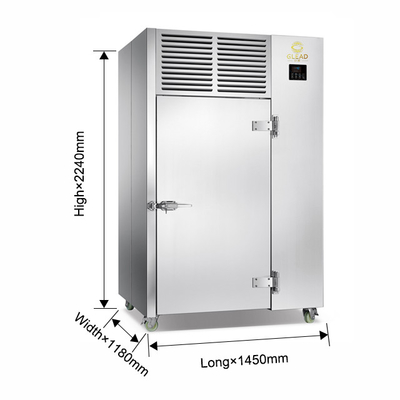 Refrigeradores industriales de alta potencia de 2700W con 15 bandejas Rango de temperatura 3~40°C