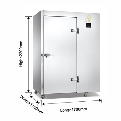 2N 220-240V Blast Chiller & Freezer Cabinets Unidad refrigerada por aire de 2700W para control de temperatura de 3 ~ 40.C