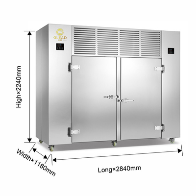 Unidad de refrigeración profesional de almacenamiento en frío con 15 bandejas para control de temperatura preciso
