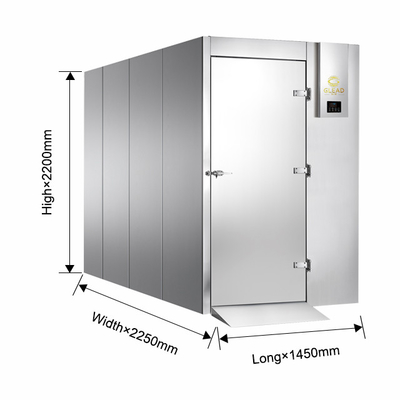Cabinetes frigoríficos y frigoríficos de 15 bandejas eficientes desde el punto de vista energético para operaciones industriales de refrigeración de refrigeración estable