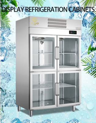 Refrigeradores refrigerados por aire 1000/1200 Display de volumen 700W Potencia 5~0°C Unidades de visualización de temperatura