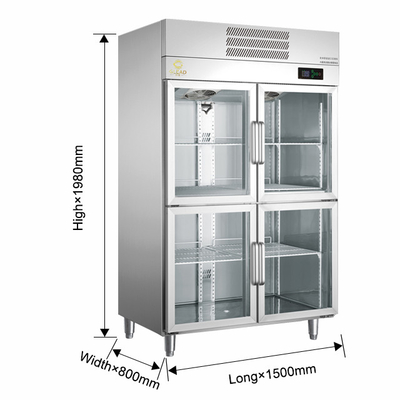 Equipo de refrigeración industrial de 700W refrigerado por aire fácil de limpiar con apertura de control inteligente