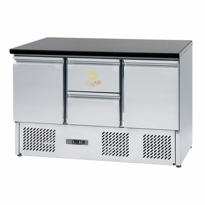 Unidad de refrigeración de acero inoxidable de 3 puertas 220-240V GN1/3 para un rango de temperatura de 2-8.C