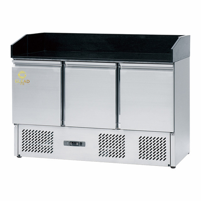Unidad de refrigeración de acero inoxidable de 3 puertas 220-240V GN1/3 para un rango de temperatura de 2-8.C