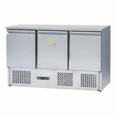 Equipo de refrigeración industrial de acero inoxidable de 3 puertas GN1/3