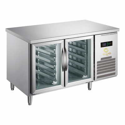 Equipo de refrigeración industrial de doble puerta de vidrio de 5°C a 0°C