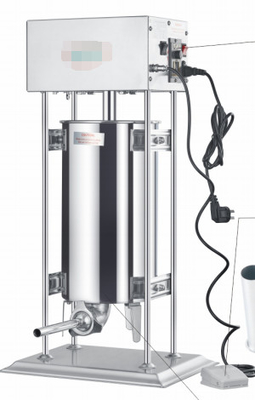 Relleno comercial de salchichas de acero inoxidable con varias capacidades y fácil relleno higiénico