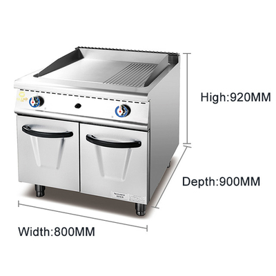 17.8KW Máquina de cocina comercial de bajo ruido Control de temperatura de la válvula de gas GL modelo RG