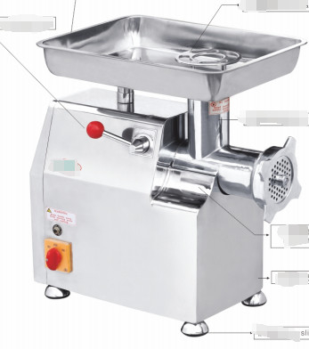 Molinilla eléctrica de carne de acero inoxidable de 900W para cocinas comerciales