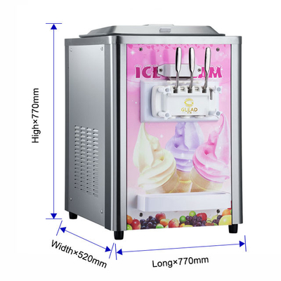 1Unidad de refrigeración industrial de.7kW para 2x5.8L Hopper 12-18kg/h Tasa de producción 220-240V Tensión