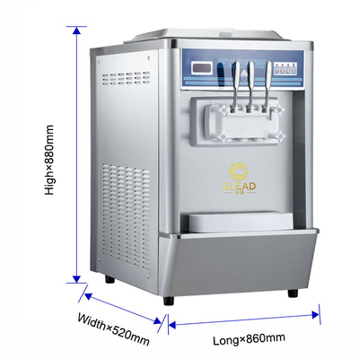 1Unidad de refrigeración industrial de.7kW para 2x5.8L Hopper 12-18kg/h Tasa de producción 220-240V Tensión