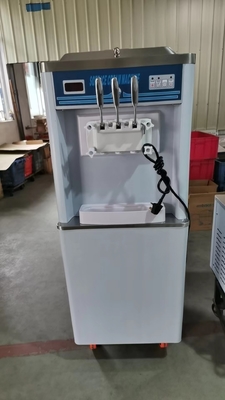 Máquina de helados blandos de producción con refrigerante R404A 2x5.8L Hopper y capacidad de preenfriamiento