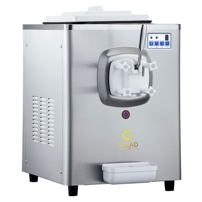 1.6L Tanque de congelación Máquina de helados blandos con 5L Hopper 220-240V Voltagem 100-150 tazas por hora