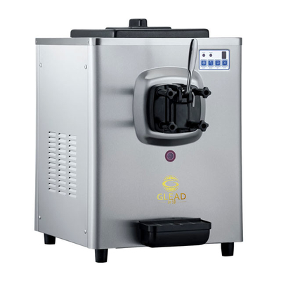 1.6L Tanque de congelación Máquina de helados blandos con 5L Hopper 220-240V Voltagem 100-150 tazas por hora