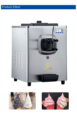 100-150 tazas/hora Fabricante de helados con 5L Hopper 1.6L Tanque de congelación y R134A/R404A refrigerante