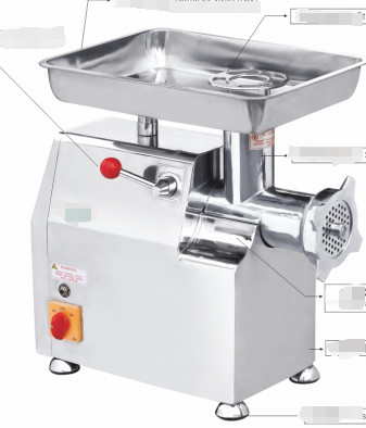 Grinder de carne eléctrica de acero inoxidable 220V con motor impulsado por engranajes mejorados