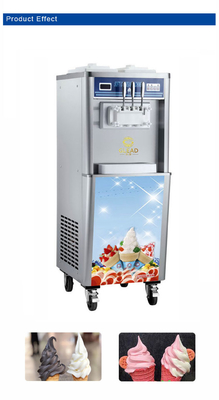 Capacidad Máquina de helados blandos con 20-25kg/h Producción 28-36L/h Producción 330-420 tazas/h