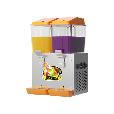 Dispensador de jugo de 32 litros con función de enfriamiento del refrigerante R134a en negro/naranja/verde/amarillo
