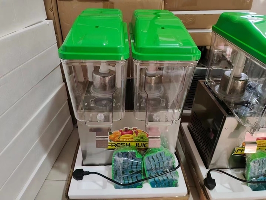 Dispensador de jugo de 32 litros con función de enfriamiento del refrigerante R134a en negro/naranja/verde/amarillo