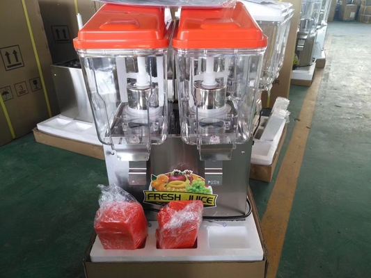 Dispensador de jugo de 32 litros con función de enfriamiento del refrigerante R134a en negro/naranja/verde/amarillo