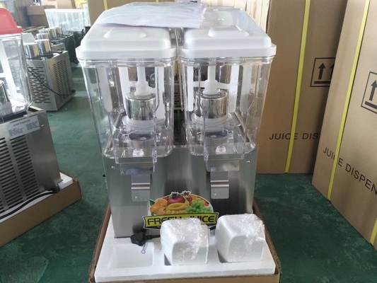 Dispensador de jugo de 32 litros con función de enfriamiento del refrigerante R134a en negro/naranja/verde/amarillo