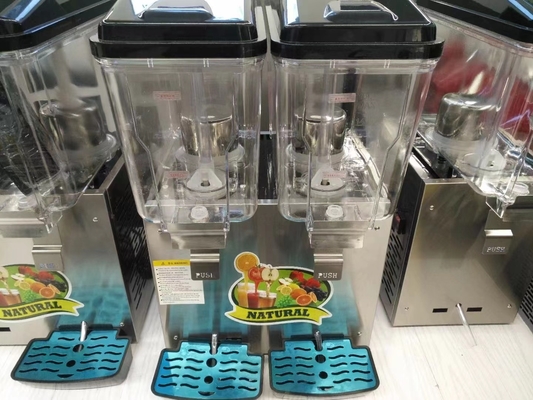 Dispensador de jugo de 32 litros con función de enfriamiento del refrigerante R134a en negro/naranja/verde/amarillo