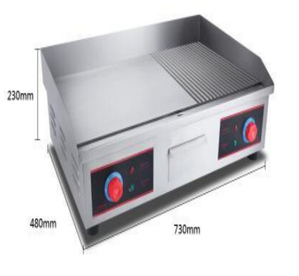 Control de temperatura preciso 0-100°C Equipo de cocina de restaurante con acabado plateado