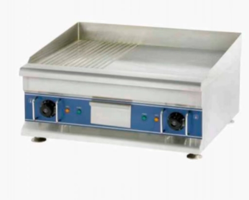 220-240v 50hz Parrilla de plata Equipo de cocina de restaurante para el control de temperatura