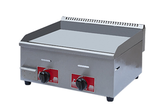Restaurante de gas Griddle Equipo de cocina de plata de acero inoxidable con un rango de temperatura de 0, - 100, C