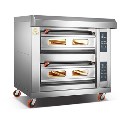Grill de gas profesional de acero inoxidable de plata para cocinar en restaurantes