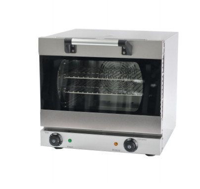 220V Horno de convención blanco y negro Equipo de cocción de 35L de capacidad con control de temperatura de 0 a 200°C