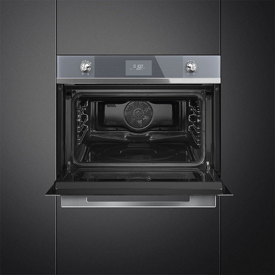 Horno de microondas de acero inoxidable de 220V con capacidad de 25L y ajustes de temperatura de 0 a 200°C