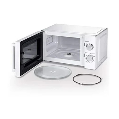 Horno de microondas de acero inoxidable de 220V con capacidad de 25L y ajustes de temperatura de 0 a 200°C