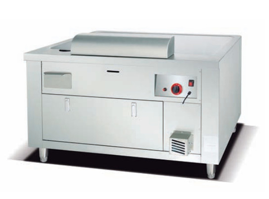 Máquina de Teppanyaki de gas japonés GLP 0.C~200.C Temperatura para cocinar en restaurantes auténticos