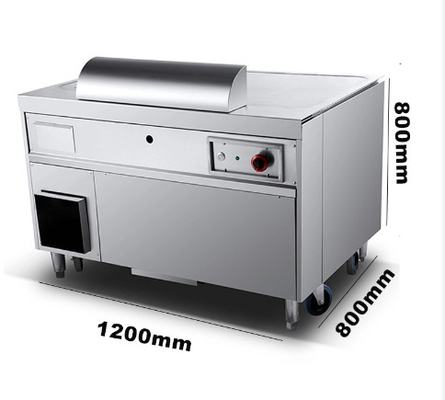 Equipo de cocina a gas con un rango de temperatura de 0,0 oC a 200 oC