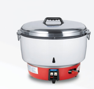 Cocina de arroz comercial de 25L de capacidad de hierro con panel de control mecánico - Cocina el arroz de manera eficiente a 220V