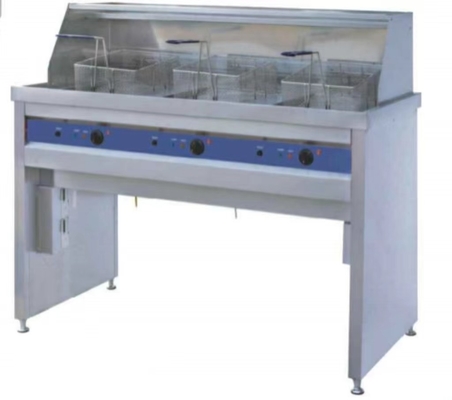 Freidora eléctrica de acero inoxidable con 220-240V de tensión para freír alimentos a 0.C ~ 300.C