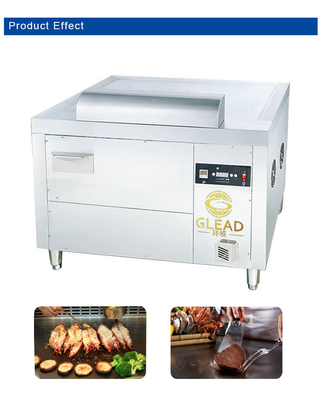 Gas japonés Arc Teppanyaki SS304 Equipo de hotel comercial con GLP/gas natural 130KG N.W.