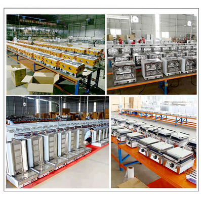 Gas japonés Arc Teppanyaki SS304 Equipo de hotel comercial con GLP/gas natural 130KG N.W.