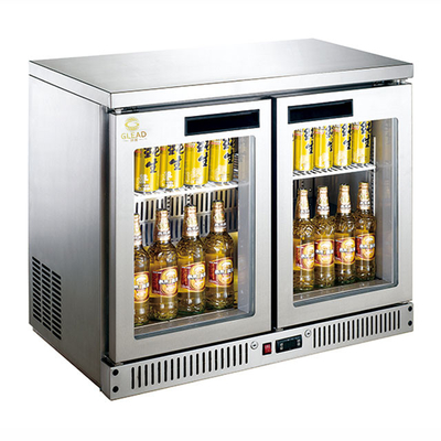8.C Temperatura 340W N.W 130KG Bar comercial refrigerador enfriado por aire para el negocio hotelero