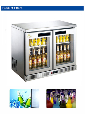Refrigerador refrigerado por aire de 180L con ventilador de refrigeración R134a Rango de temperatura del refrigerante de 4.C a 8.C