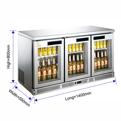 Refrigerador refrigerado por aire de 180L con ventilador de refrigeración R134a Rango de temperatura del refrigerante de 4.C a 8.C