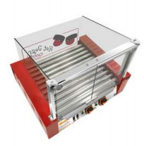 240V/50HZ Hot Dog Grill Machine con 5/7/9 rodillos de control de temperatura independiente para una parrilla perfecta caliente