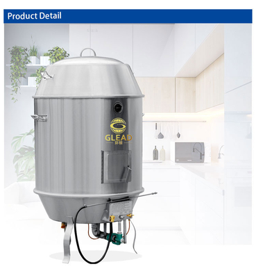 Maquina de horno de gas de carbono de acero inoxidable para pato asado con 12 kW de potencia