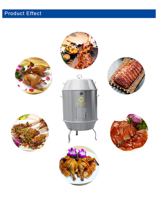 Maquina de horno de gas de carbono de acero inoxidable para pato asado con 12 kW de potencia