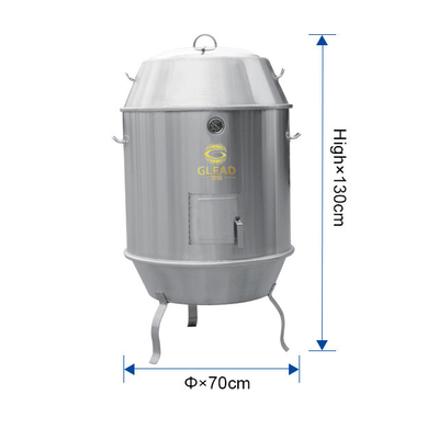Maquinaria de alimentos de acero inoxidable Horno de pato asado de carbón con 380V de potencia