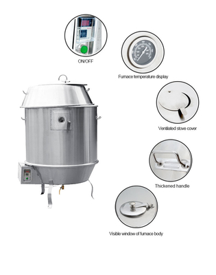 Maquina de horno de gas de carbono de acero inoxidable para pato asado con 12 kW de potencia