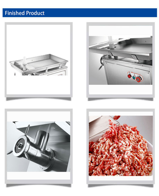 Molinilla de carne de acero inoxidable 2200W Equipo de hotel comercial potente Con capacidad de 320 kg / h Cobre estable