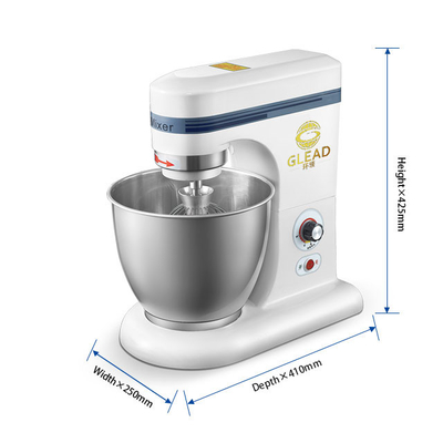 Mezclador de pasteles comercial de 0,35 kW con volumen de 7L y motor de cobre estable para cocina de hotel