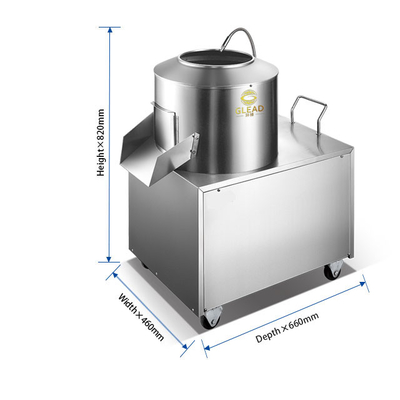 Cortador de patatas de acero inoxidable seguro y sanitario con velocidad de rotación de 150 min / r